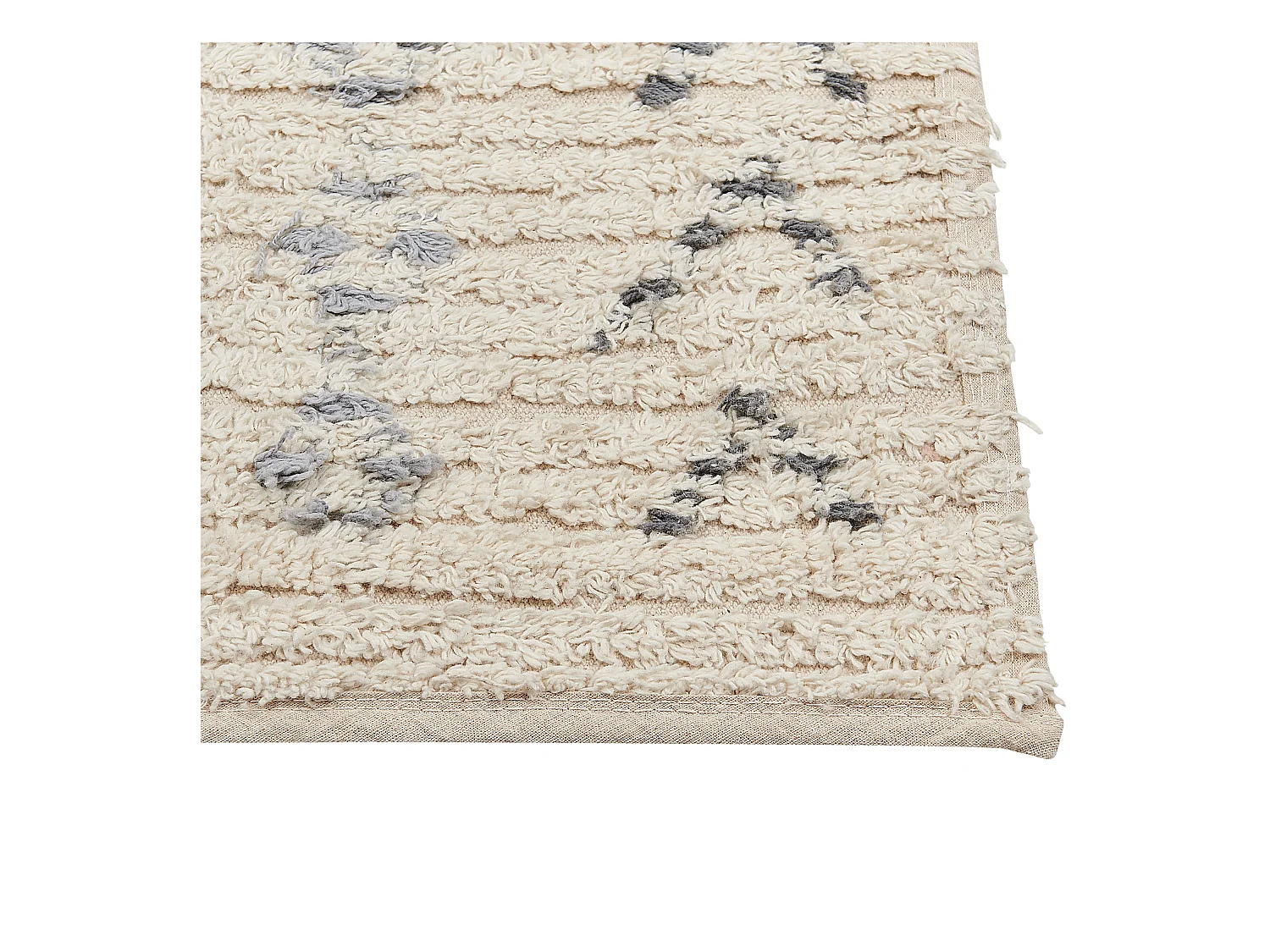 Tapis DISPUR Beige 80 x 150 cm Coton