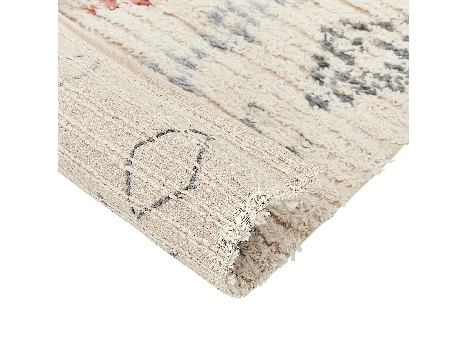 Tapis DISPUR Beige 80 x 150 cm Coton