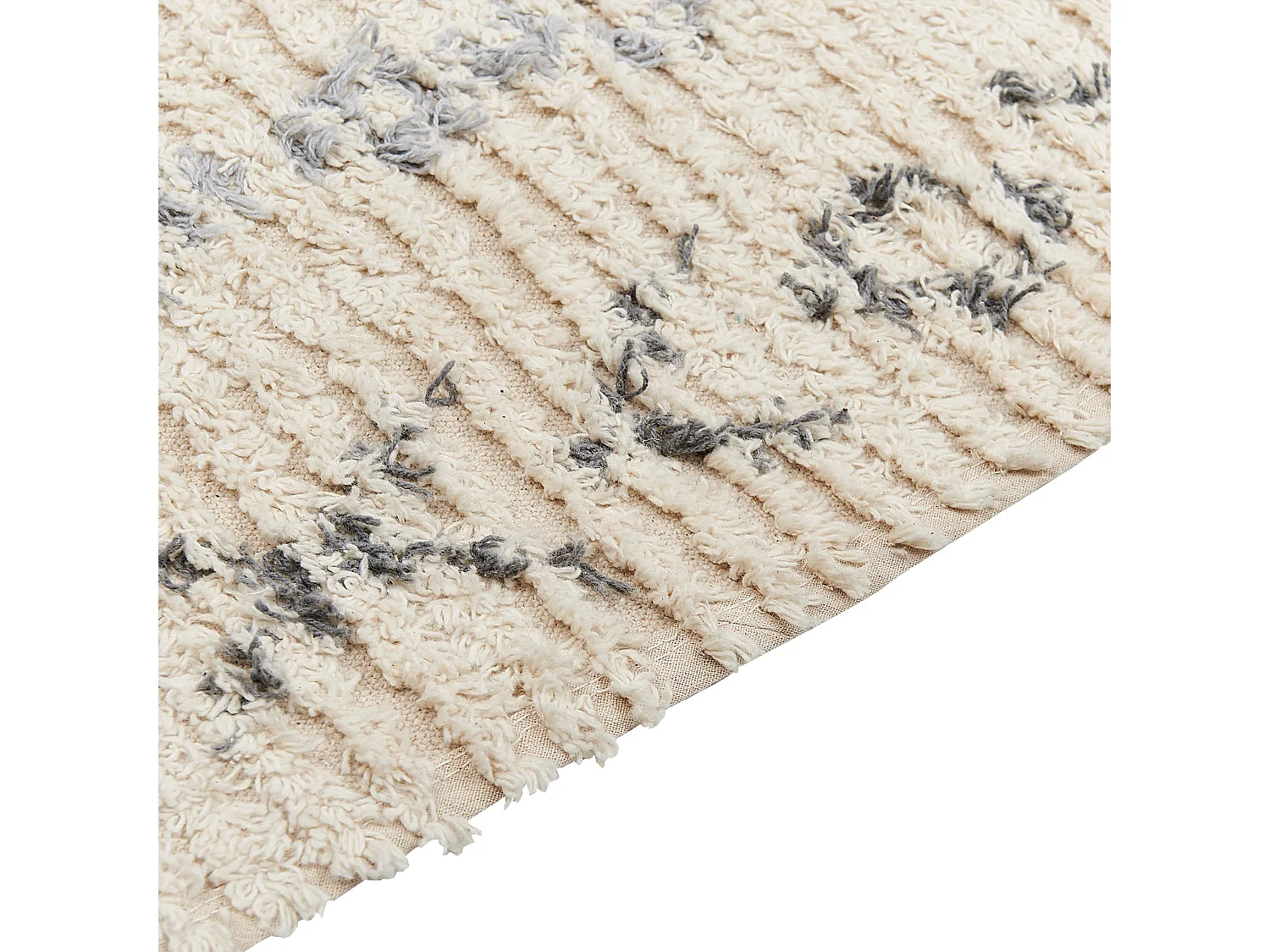 Tapis DISPUR Beige 140 x 200 cm Coton