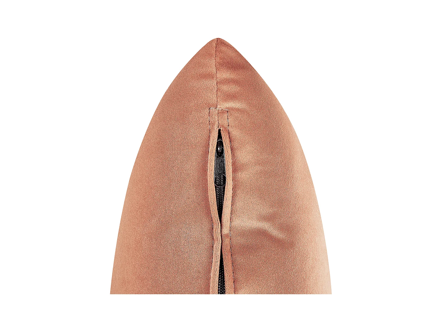 Chaise longue côté droite LE CRAU Velours Rose pêche