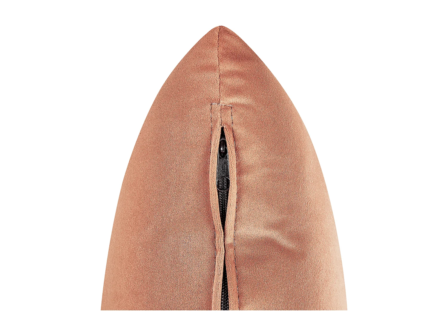 Chaise longue côté droite LE CRAU Velours Rose pêche