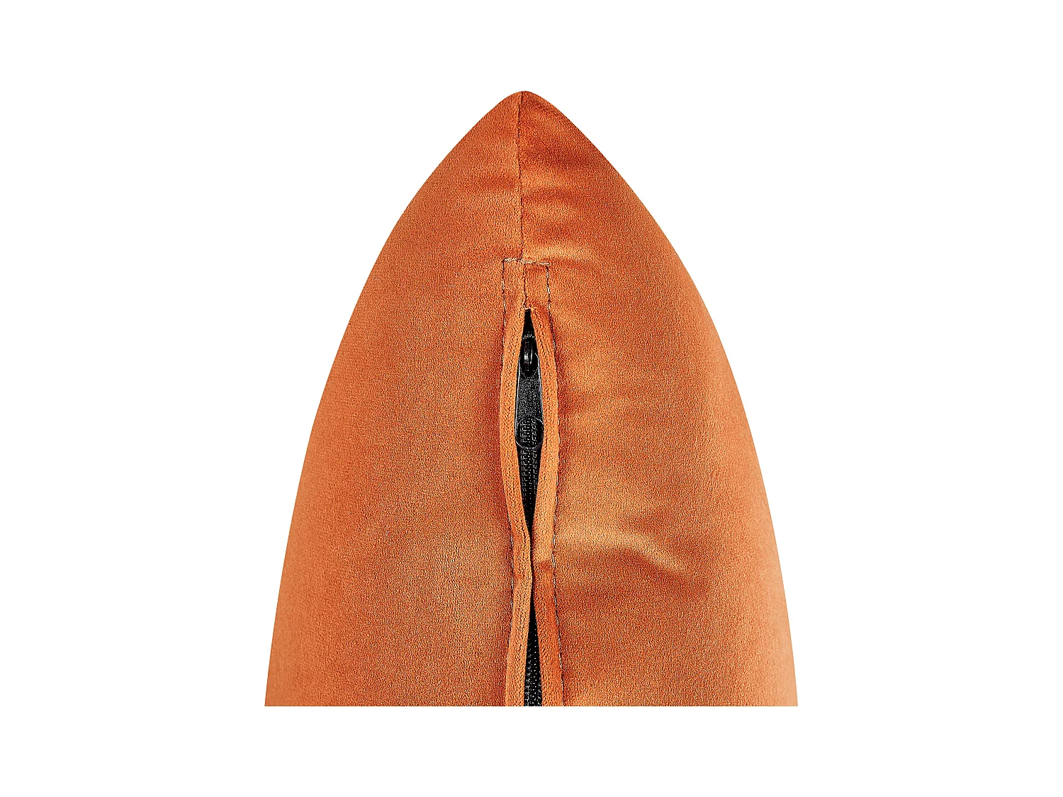 Linkszijdige chaise longue LE CRAU Fluweel Oranje