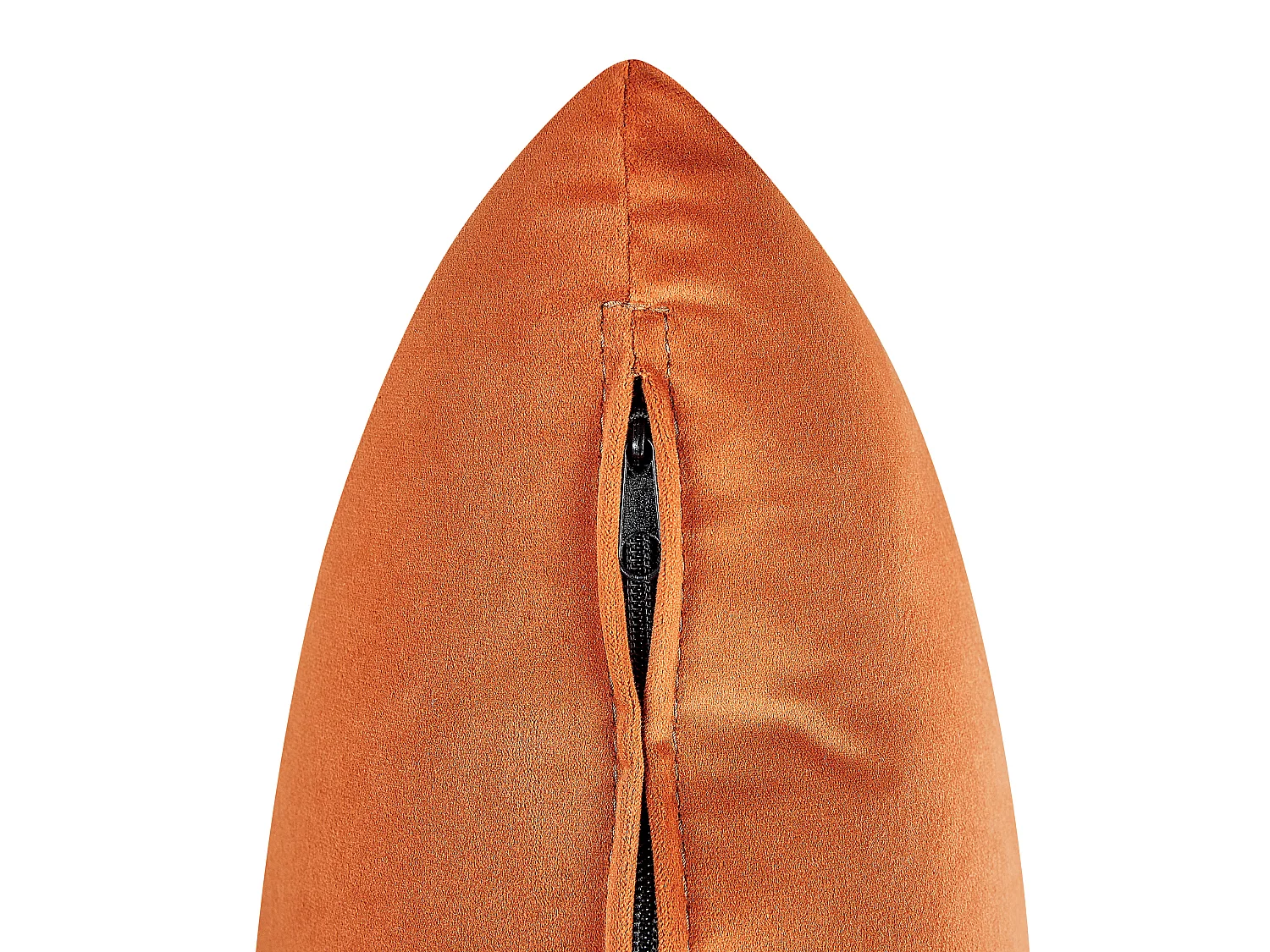 Linkszijdige chaise longue LE CRAU Fluweel Oranje