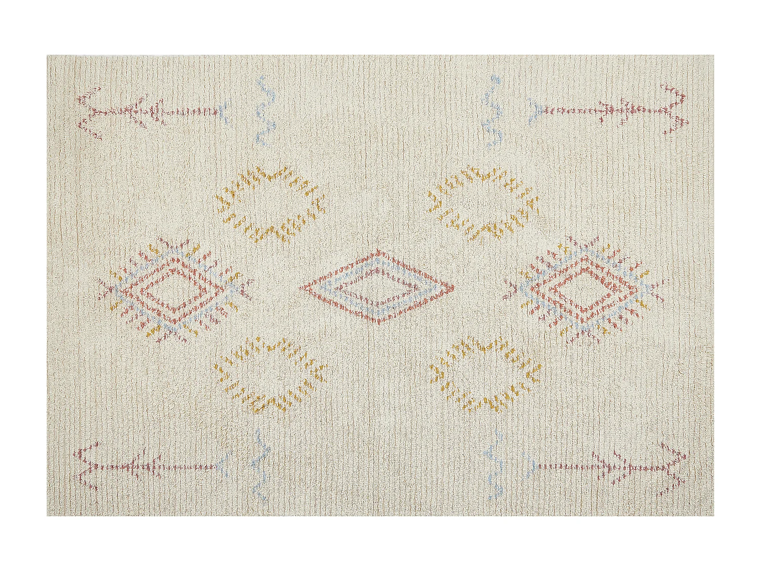 Tapis BETTIAH Beige 140 x 200 cm Coton