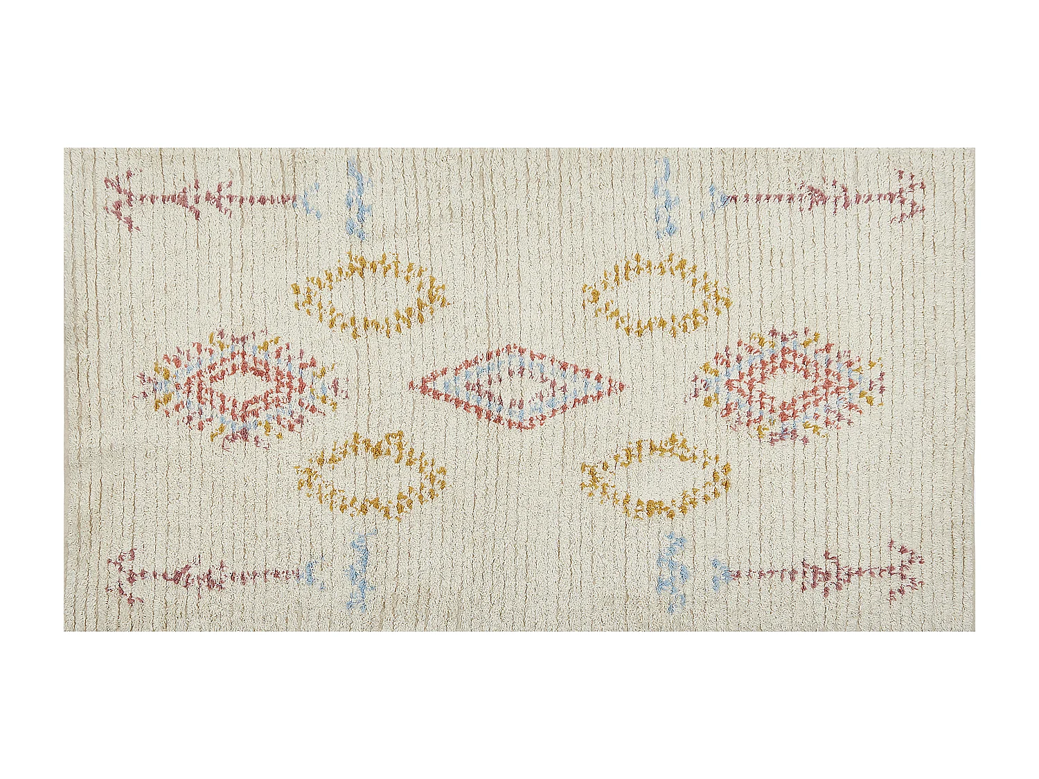 Tapis BETTIAH Beige 80 x 150 cm Coton