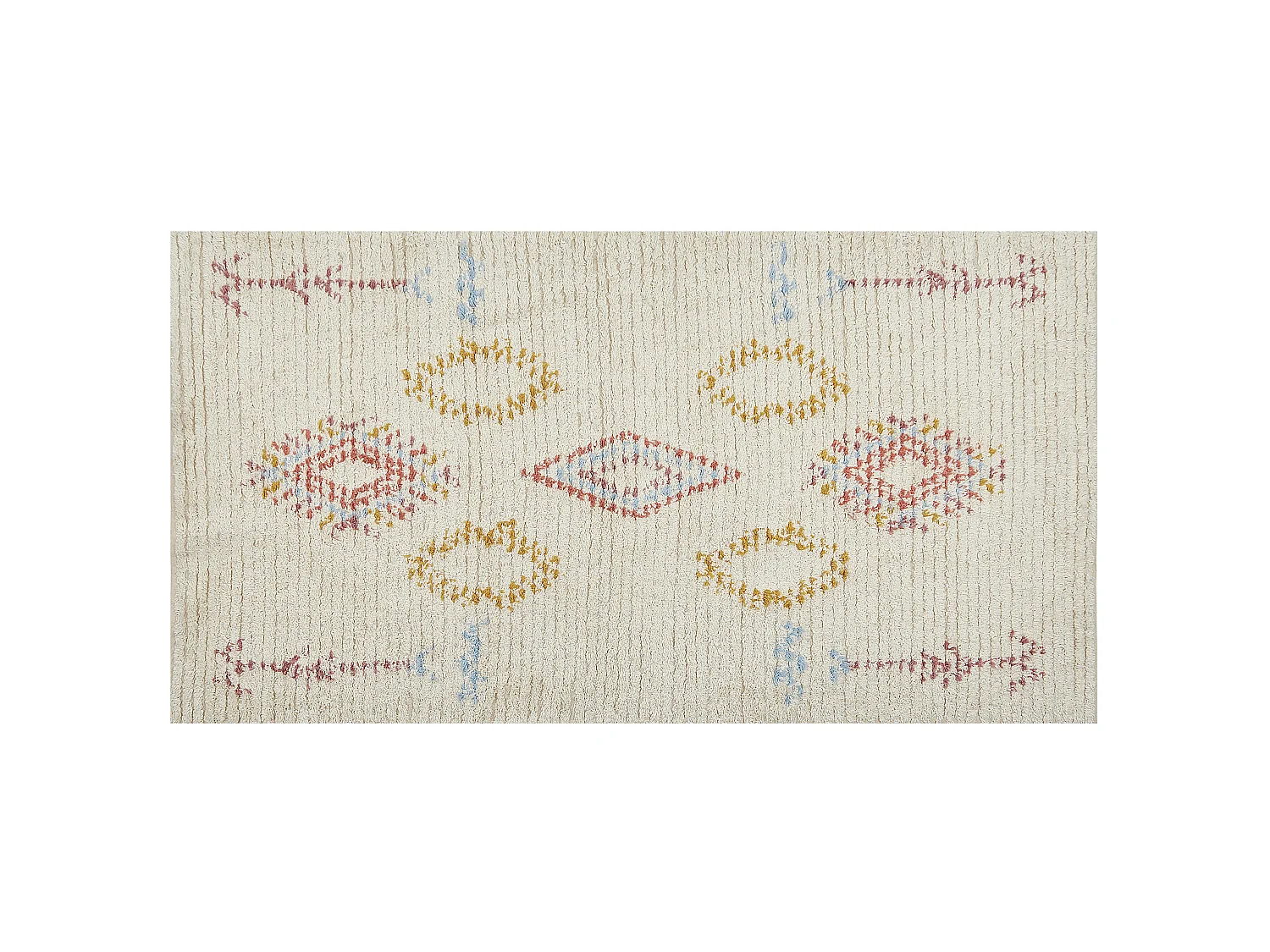 Tapis en coton 80 x 150 cm beige BETTIAH