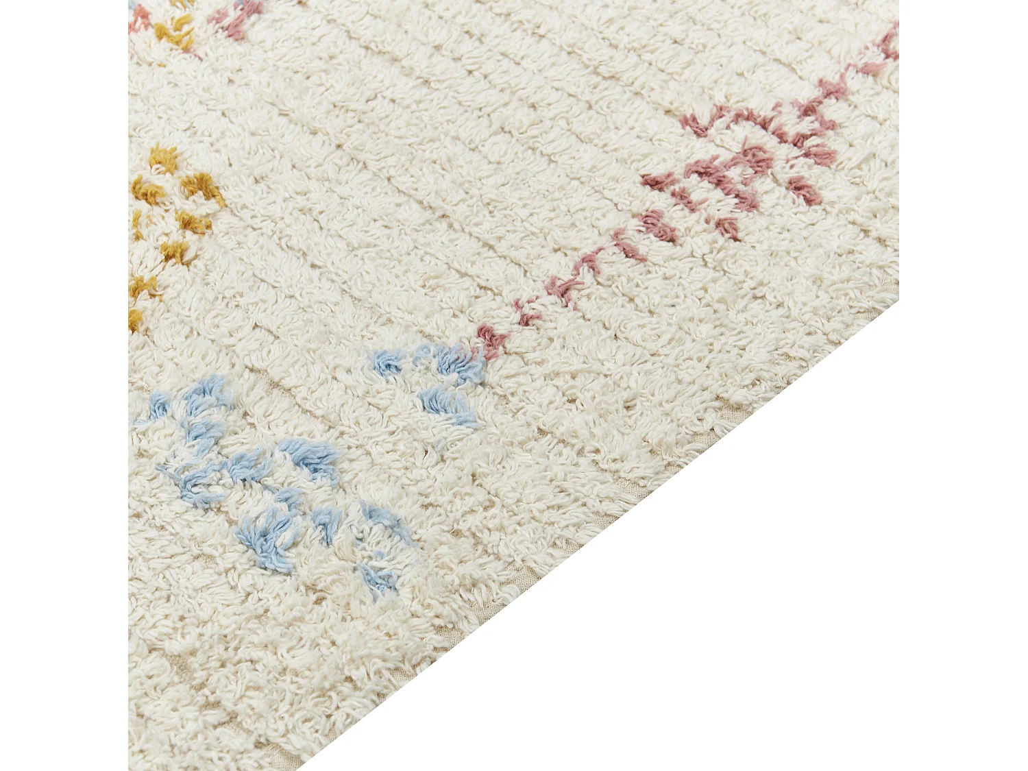 Tapis en coton 80 x 150 cm beige BETTIAH