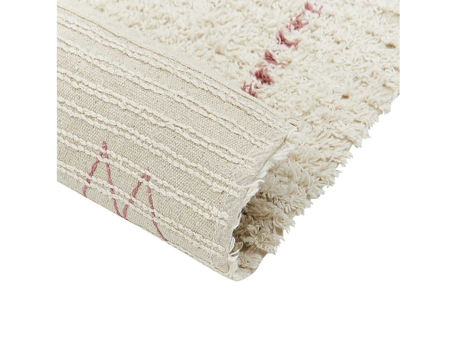 Tapis en coton 80 x 150 cm beige BETTIAH