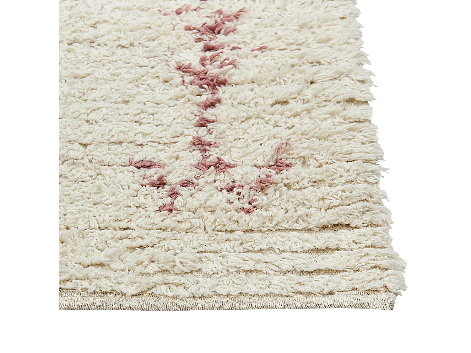 Tapis en coton 80 x 150 cm beige BETTIAH