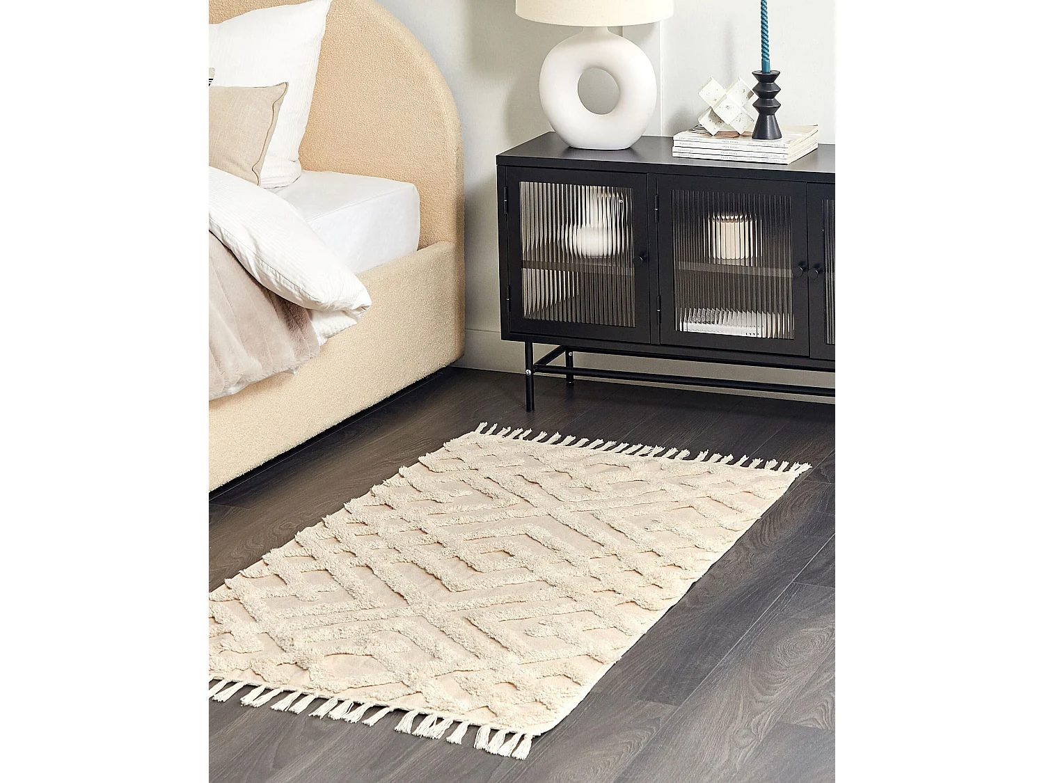 Tapis ARDAHAN Beige 80 x 150 cm Coton