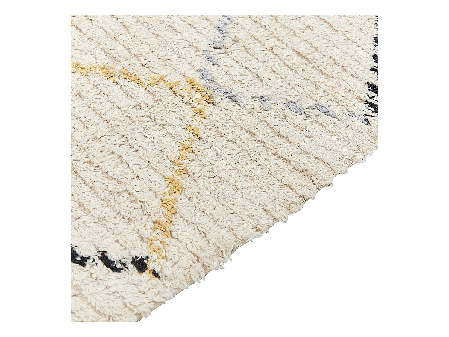 Tapis TEZPUR Beige 160 x 230 cm Coton