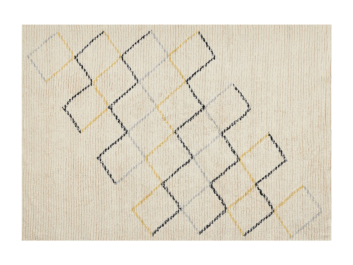 Dywan bawełniany 160 x 230 cm beżowy TEZPUR