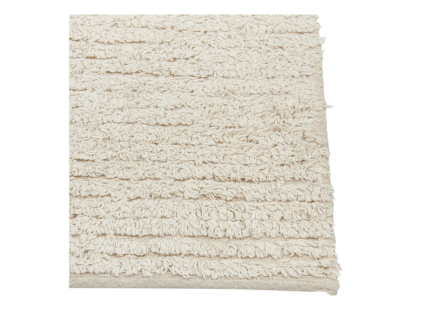 Teppich Baumwolle beige 140 x 200 cm TEZPUR