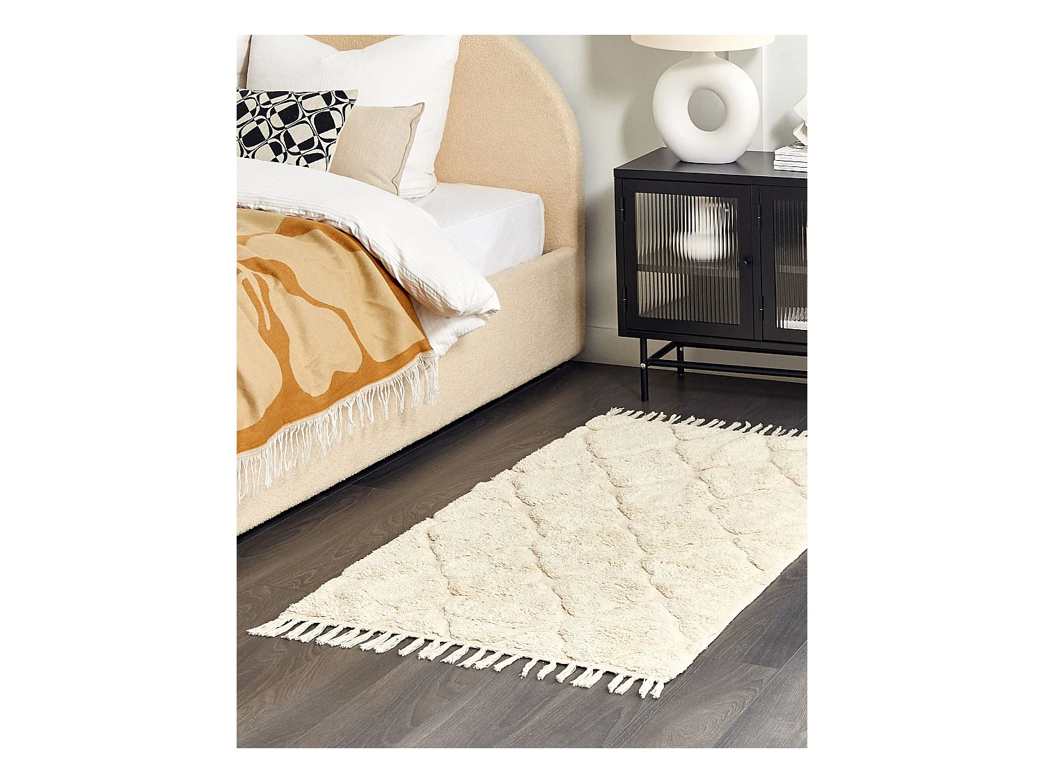 Tapis SILCHAR Beige 80 x 150 cm Coton