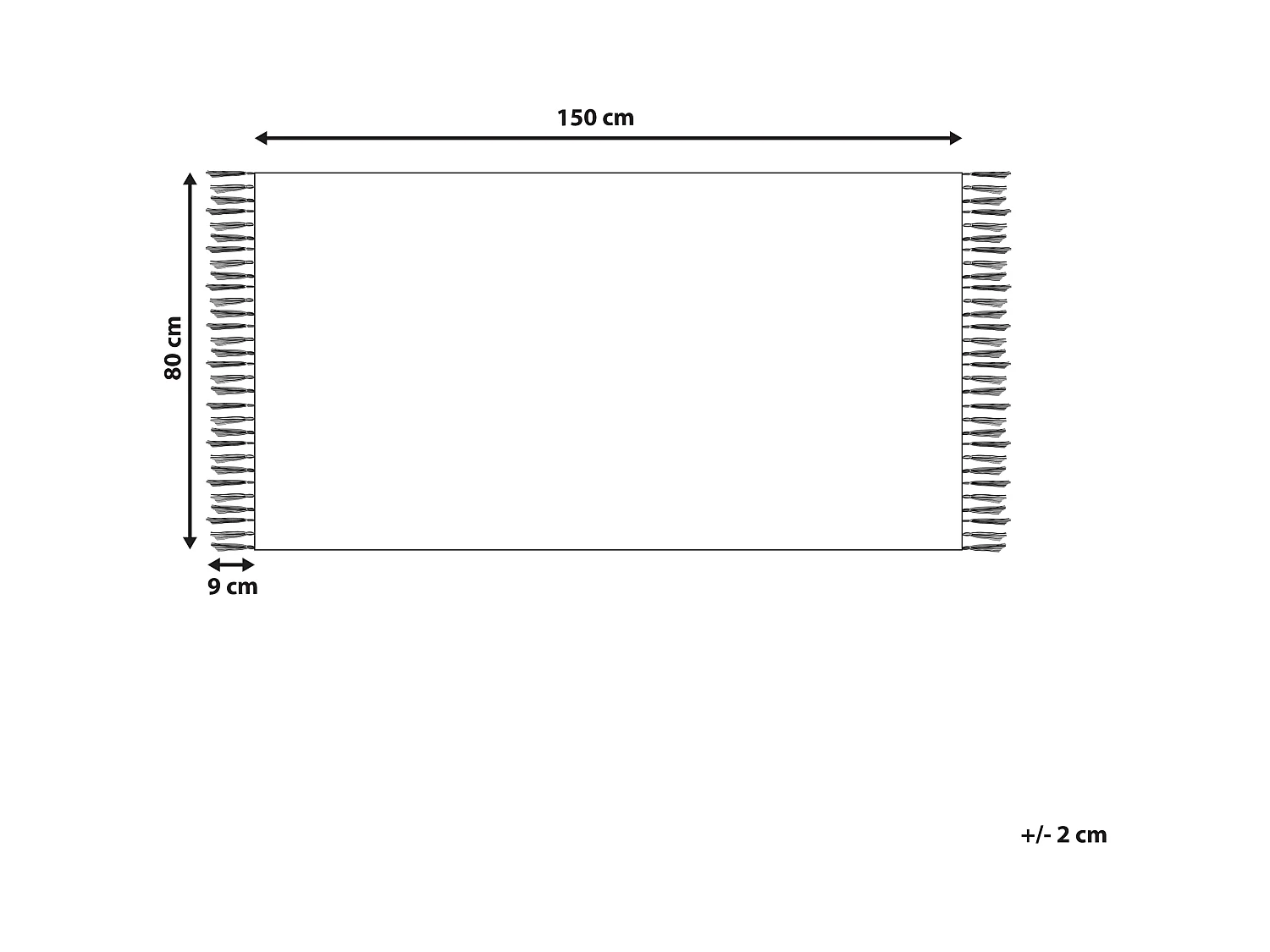 Tapis SILCHAR Beige 80 x 150 cm Coton