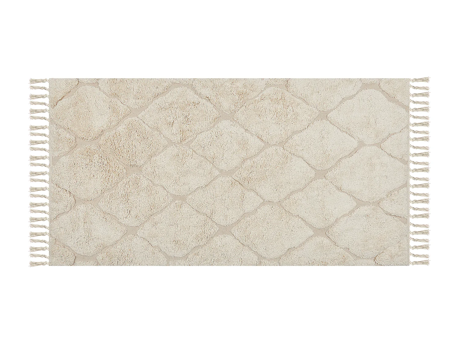 Tapis SILCHAR Beige 80 x 150 cm Coton