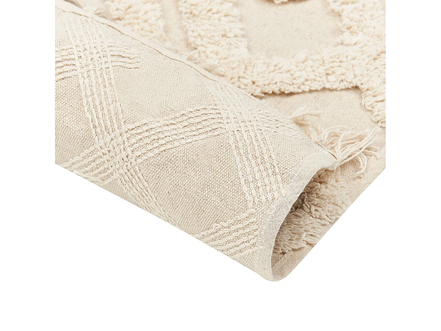 Dywan bawełniany 140 x 200 cm beżowy ARDAHAN