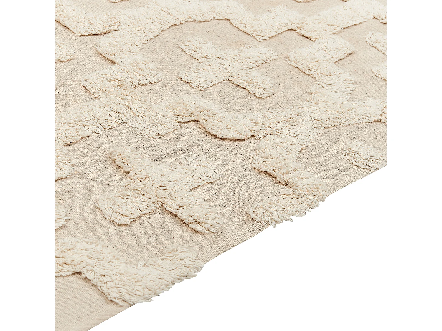 Tapis ITANAGAR Beige 140 x 200 cm Coton