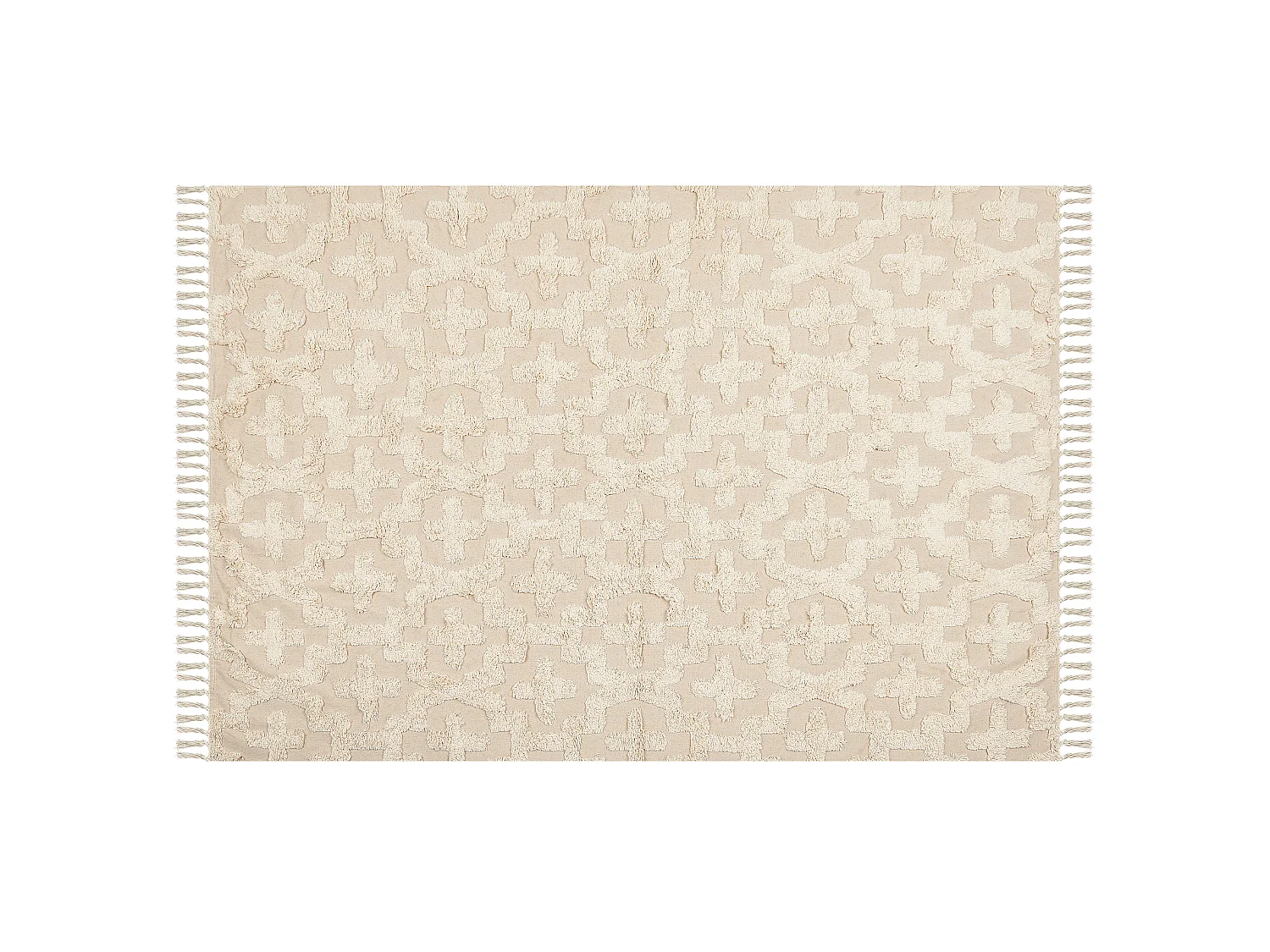 Tapis en coton 140 x 200 cm beige ITANAGAR