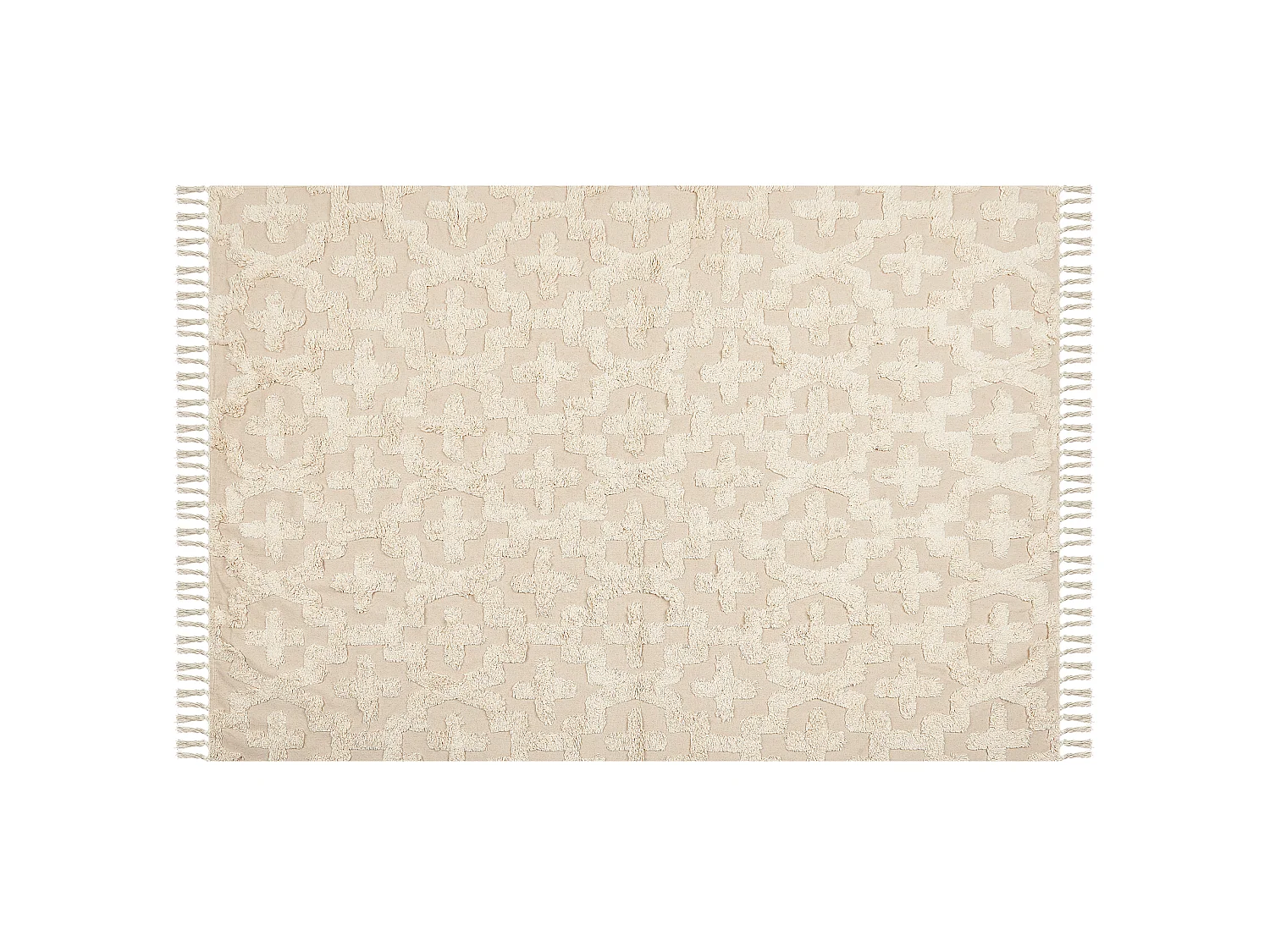 Matta ITANAGAR Beige 140 x 200 cm Bomull