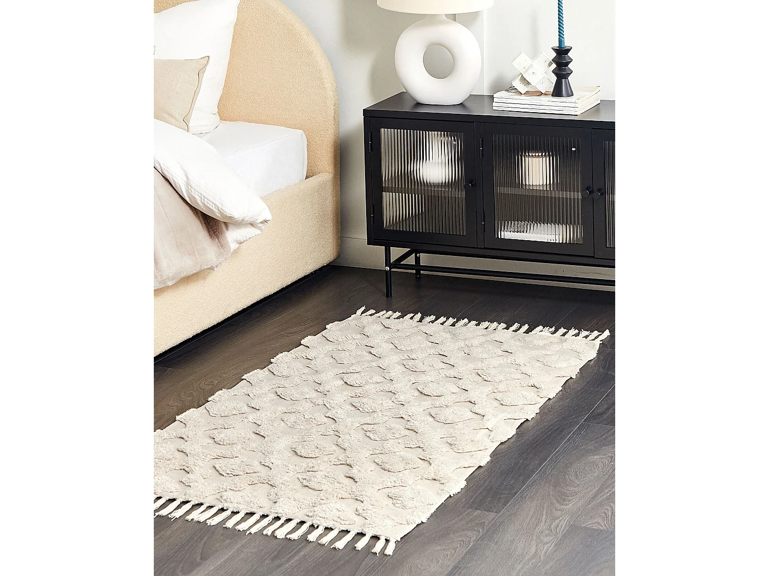 Tapis AKSARAY Beige 80 x 150 cm Coton