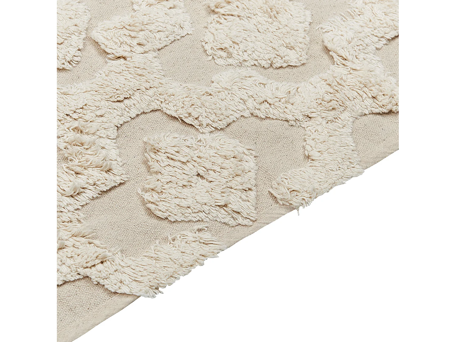 Vloerkleed katoen beige 80 x 150 cm AKSARAY