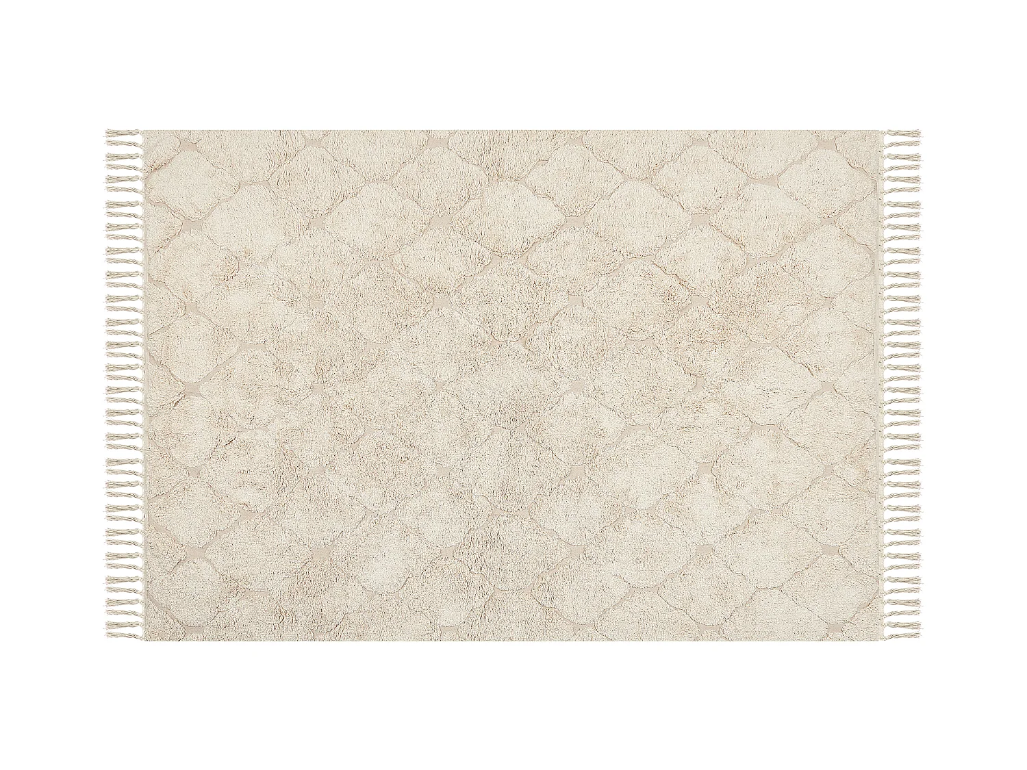 Vloerkleed katoen beige 140 x 200 cm SILCHAR