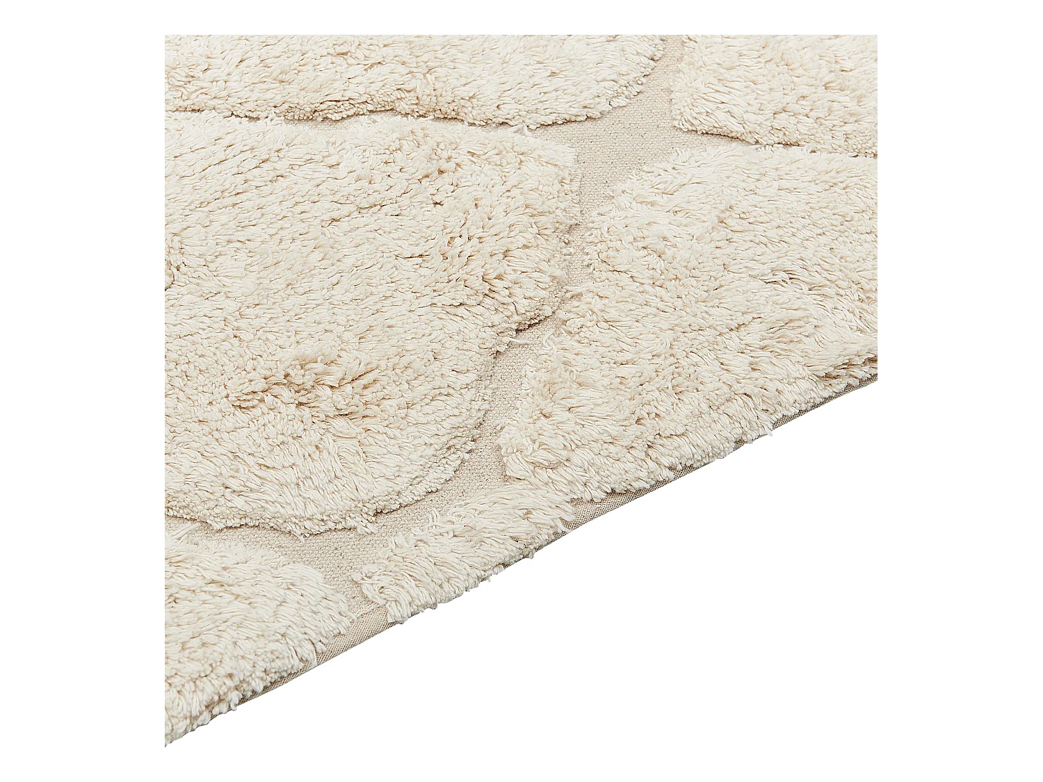 Vloerkleed katoen beige 140 x 200 cm SILCHAR