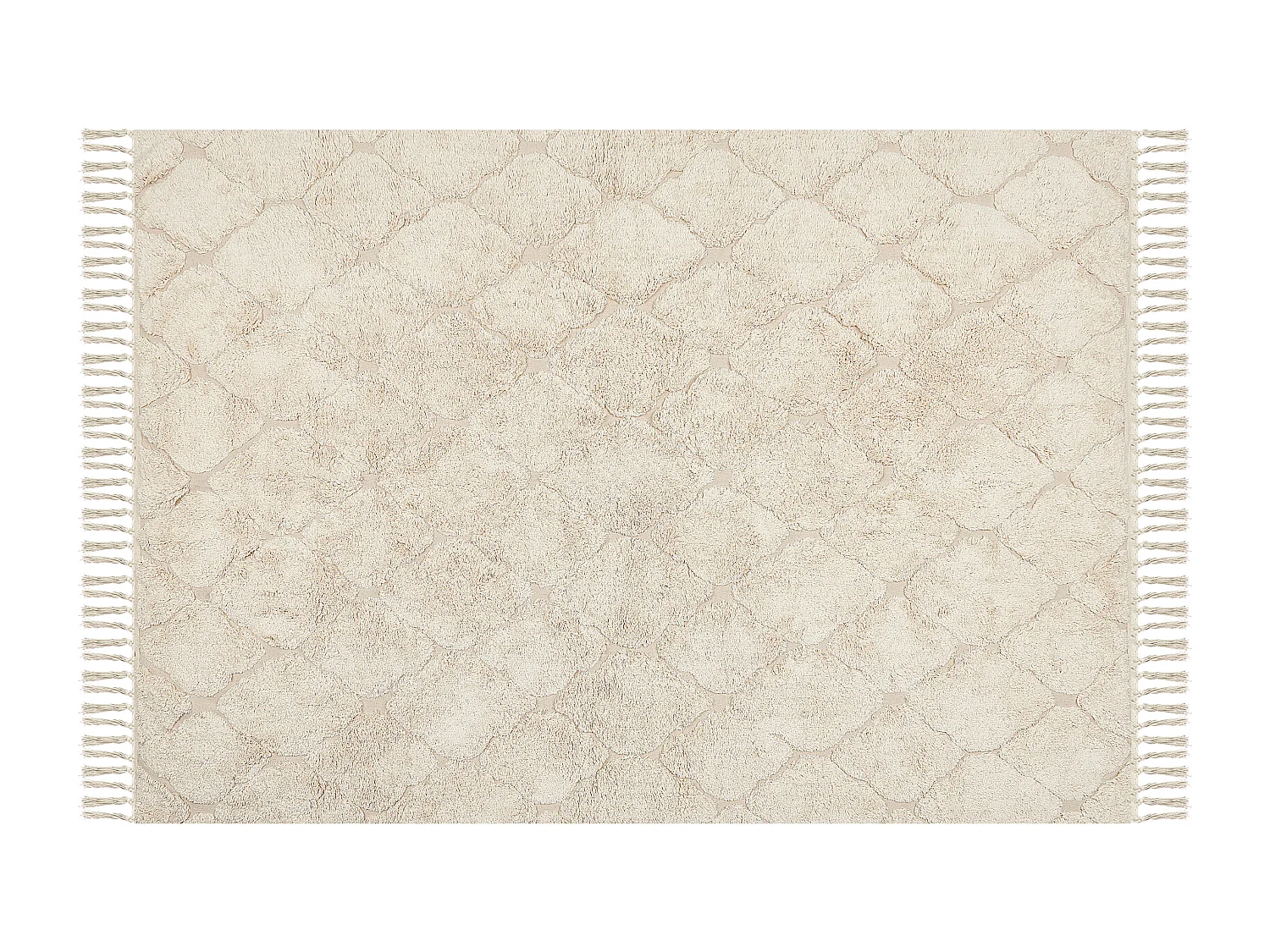 Vloerkleed katoen beige 140 x 200 cm SILCHAR