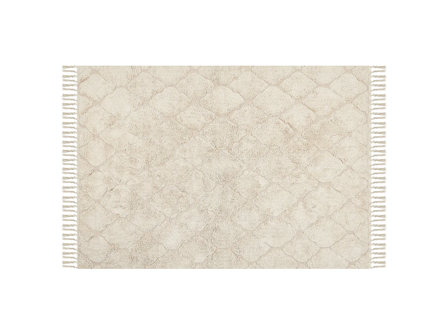 Vloerkleed katoen beige 140 x 200 cm SILCHAR