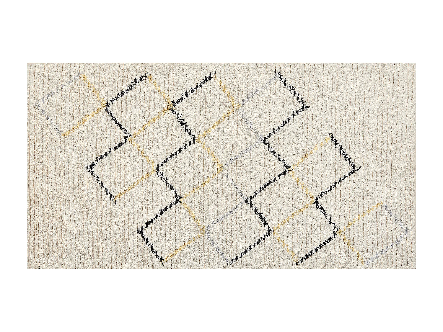 Tapete de algodão creme 80 x 150 cm TEZPUR