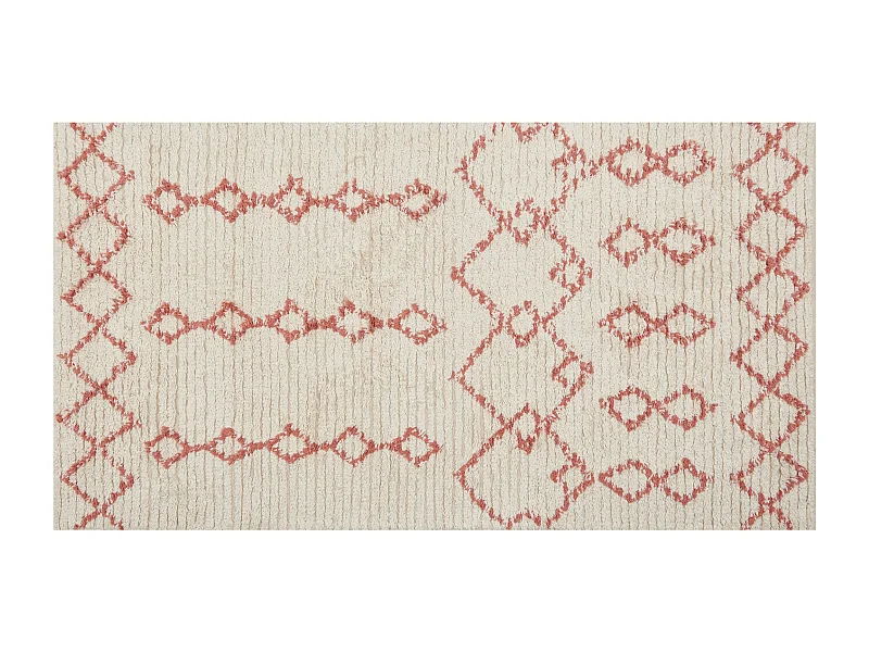 Tapis BUXAR Beige 80 x 150 cm Coton