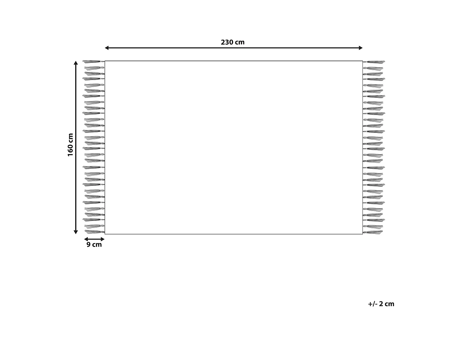 Vloerkleed katoen beige 160 x 230 cm AKSARAY