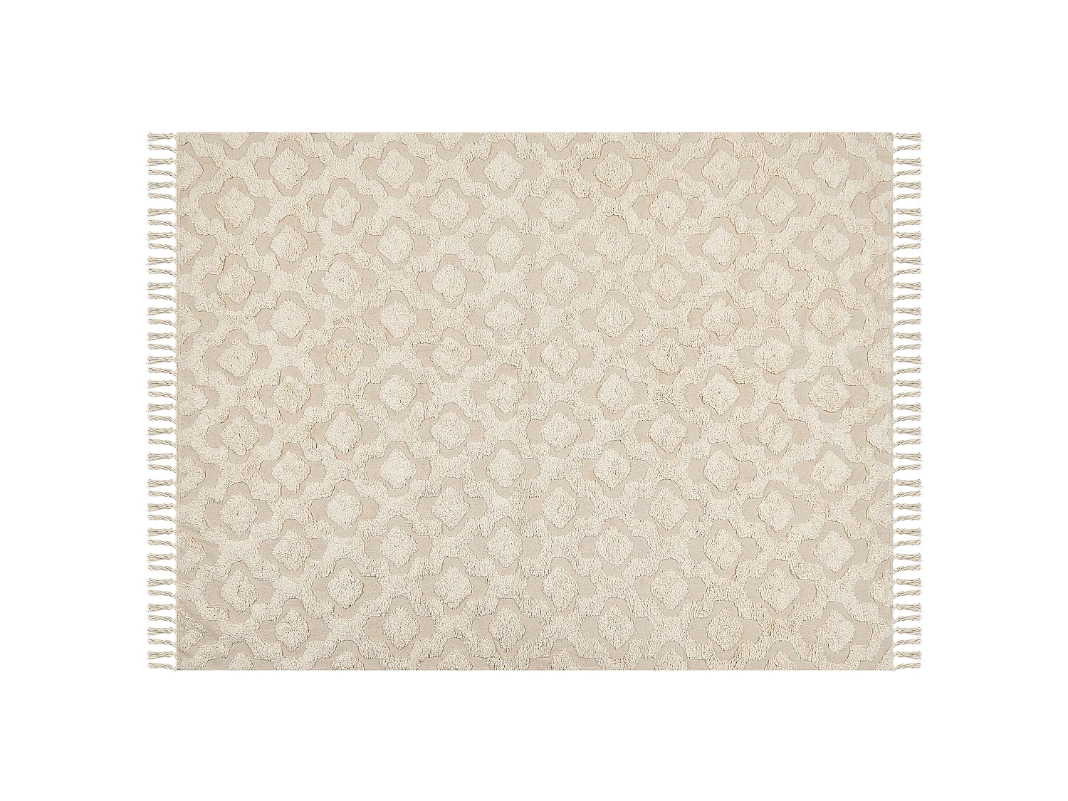 Tapis en coton 160 x 230 cm beige AKSARAY