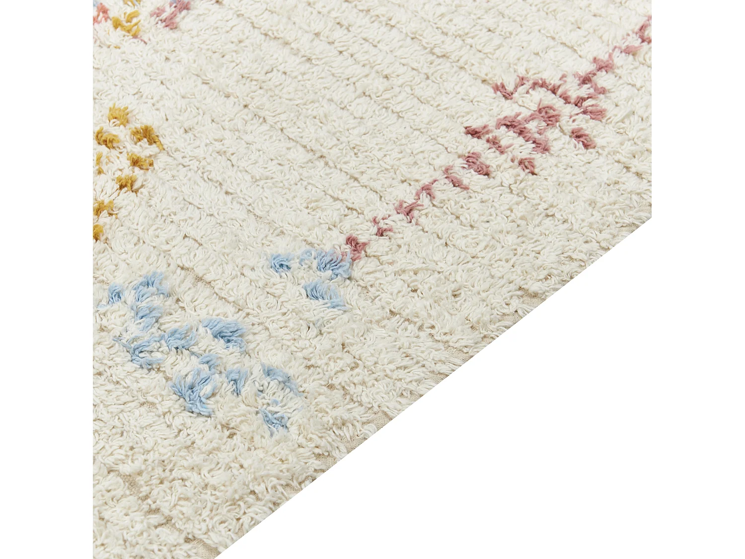 Tapis en coton 160 x 230 cm beige BETTIAH