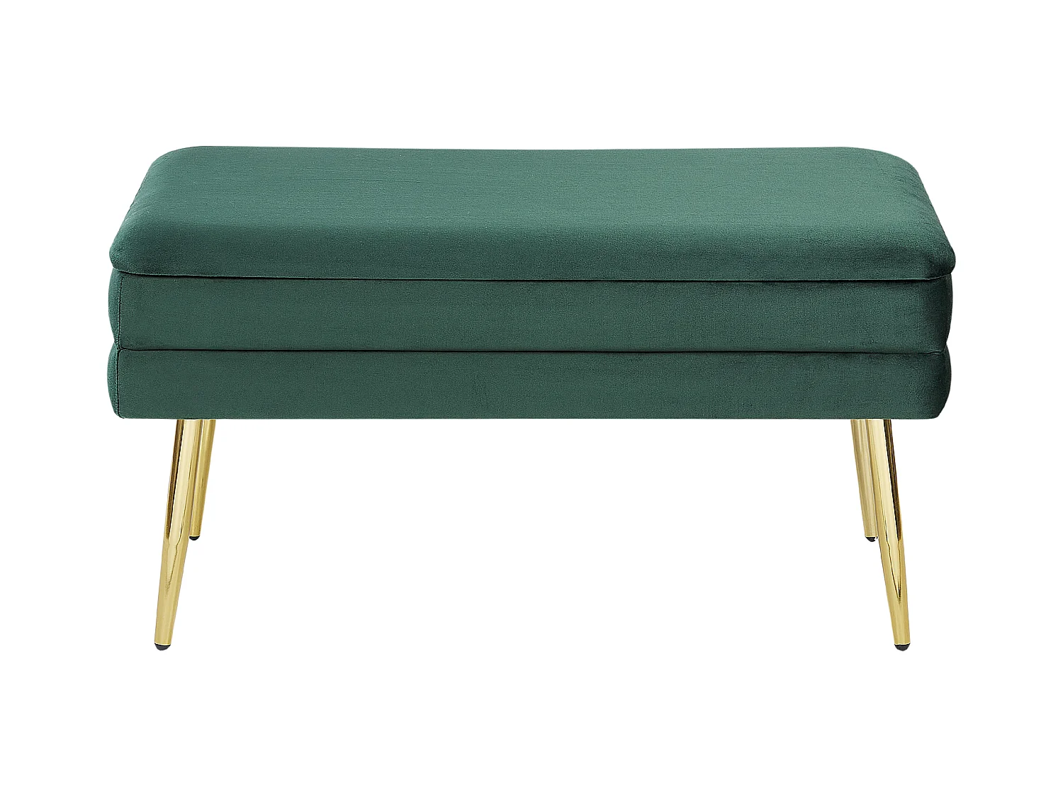 Banc de rangement DURHAM Velours Vert foncé