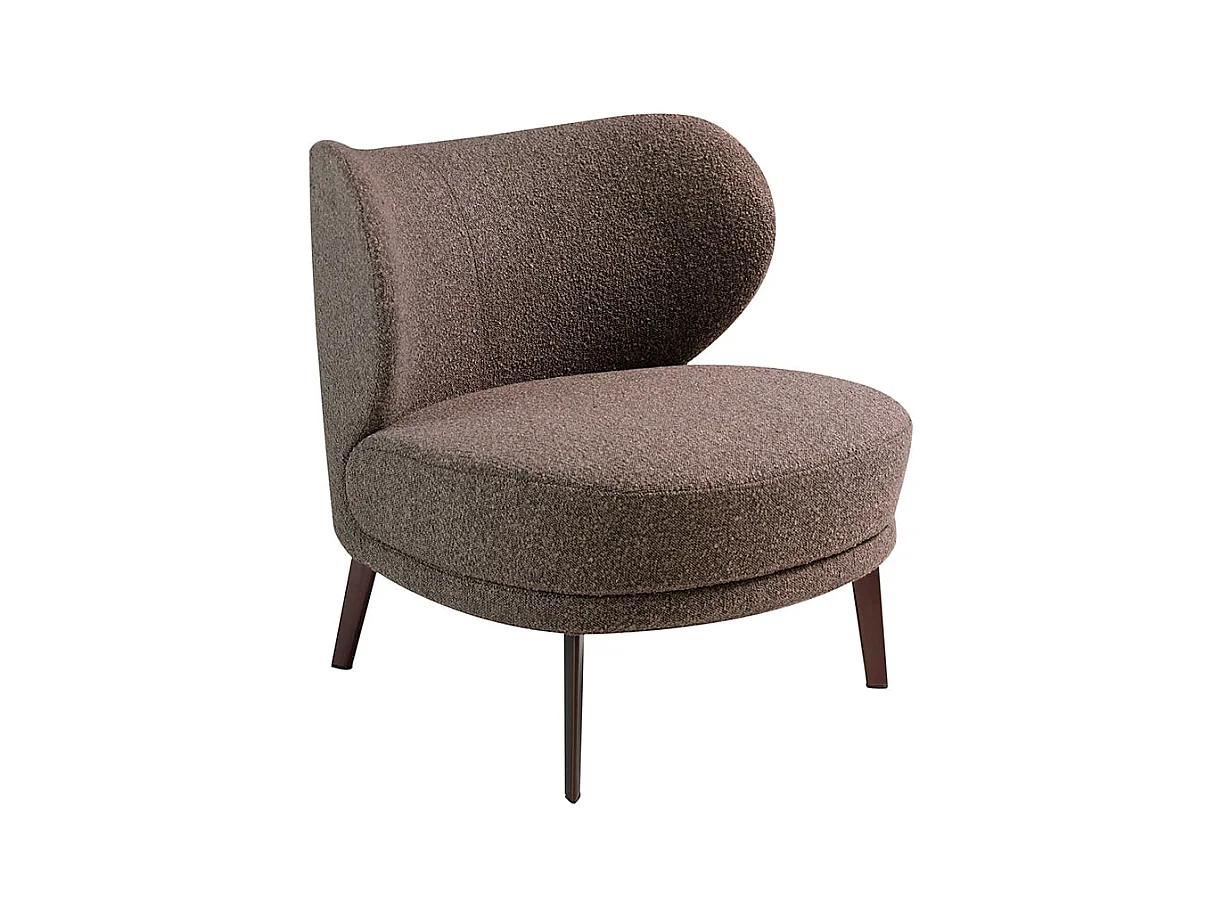 Fauteuil met bruine stoffen bekleding 5079 ANGEL CERDA