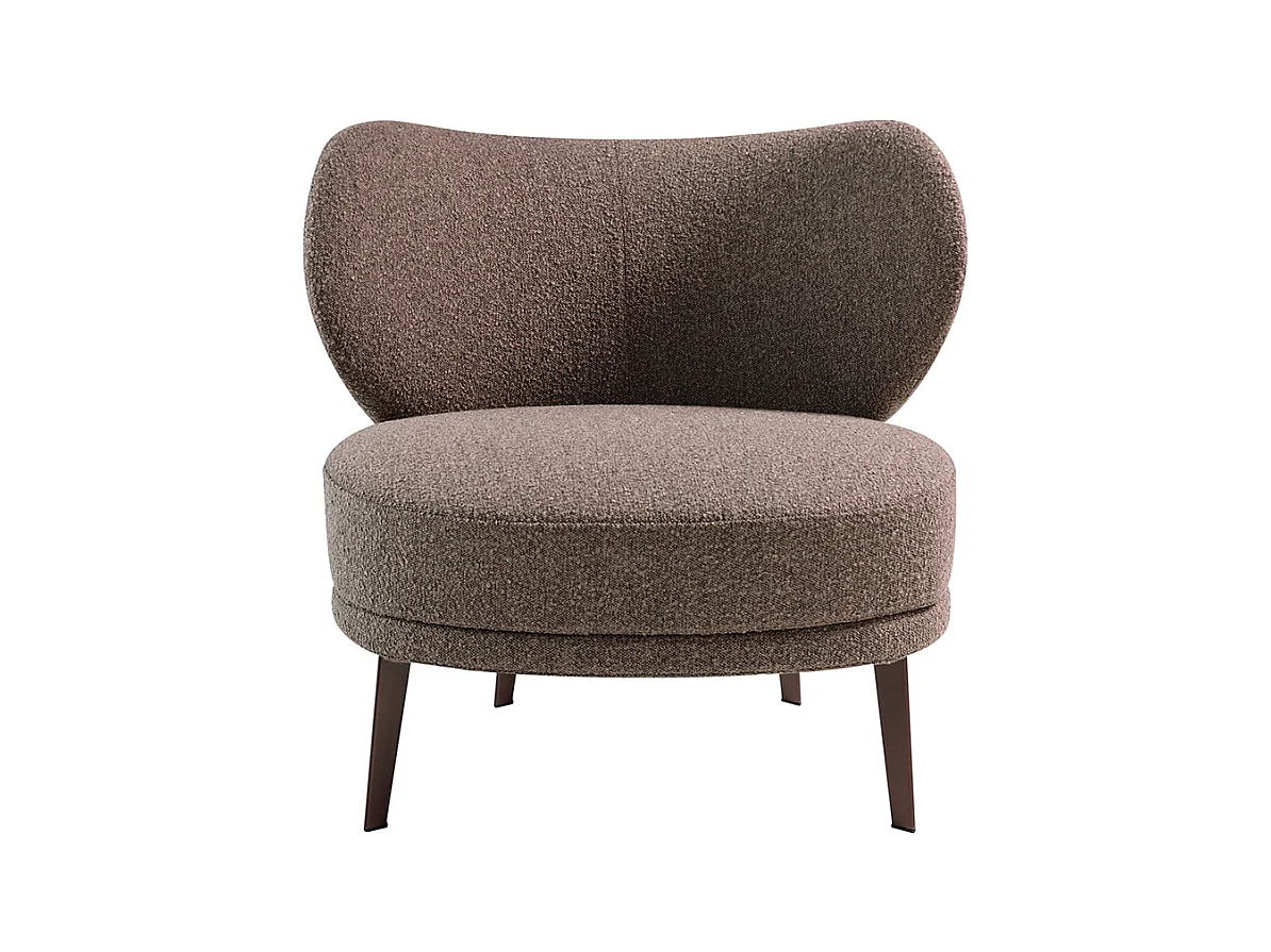Fauteuil met bruine stoffen bekleding 5079 ANGEL CERDA