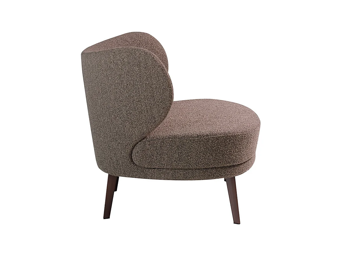 Fauteuil met bruine stoffen bekleding 5079 ANGEL CERDA