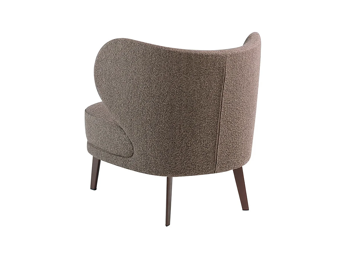 Fauteuil met bruine stoffen bekleding 5079 ANGEL CERDA