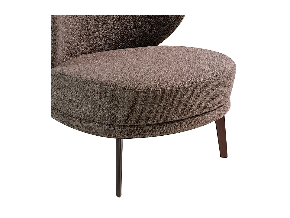 Fauteuil met bruine stoffen bekleding 5079 ANGEL CERDA