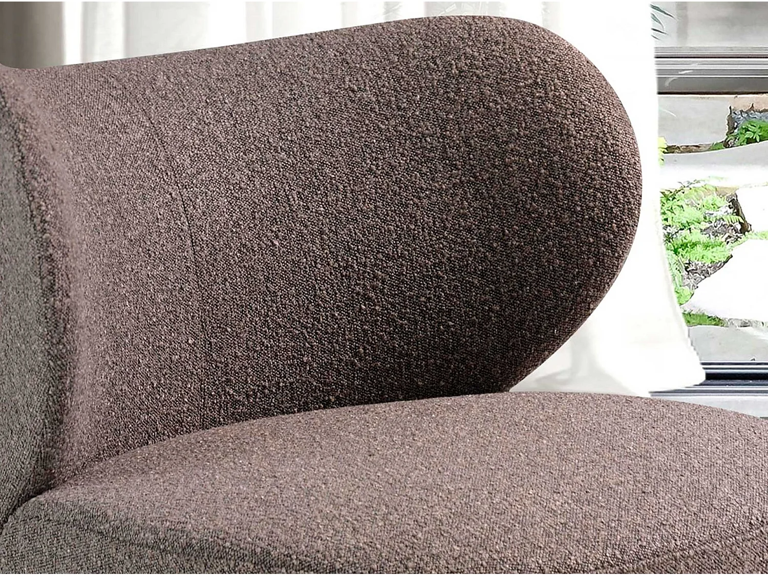Sessel aus braunem Stoff 5079 ANGEL CERDA