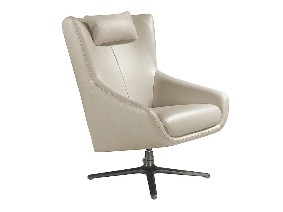 Leren draaifauteuil met afneembaar kussen 5090 ANGEL CERDA