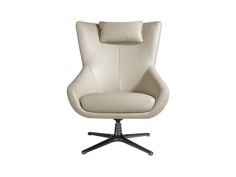 Leren draaifauteuil met afneembaar kussen 5090 ANGEL CERDA