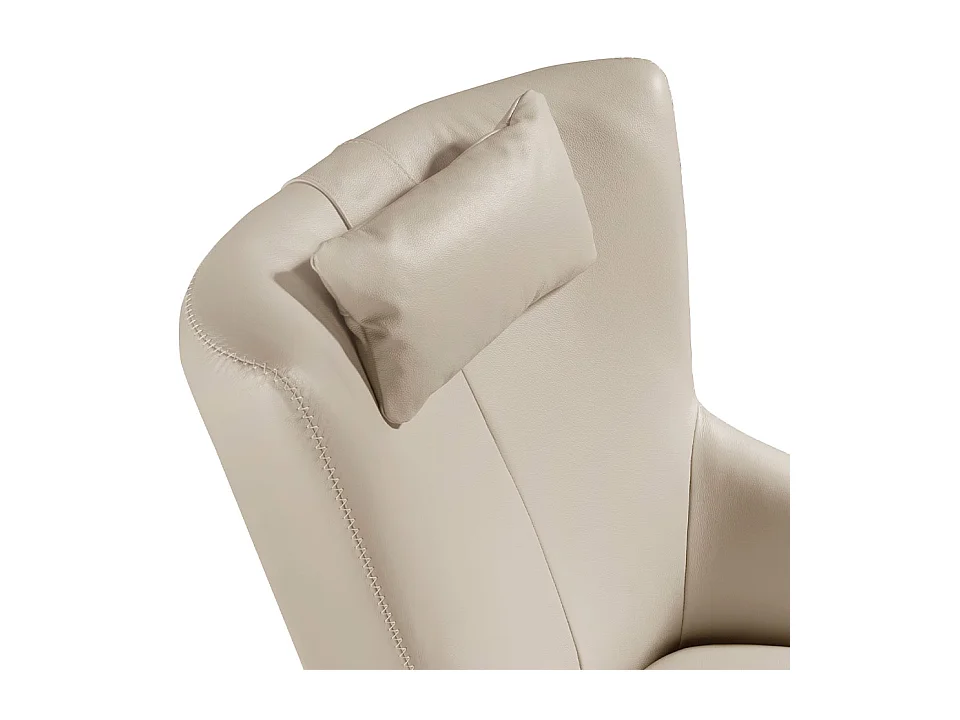 Leren draaifauteuil met afneembaar kussen 5090 ANGEL CERDA