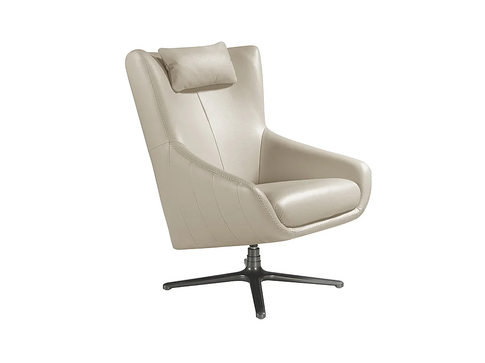 Leren draaifauteuil met afneembaar kussen 5090 ANGEL CERDA