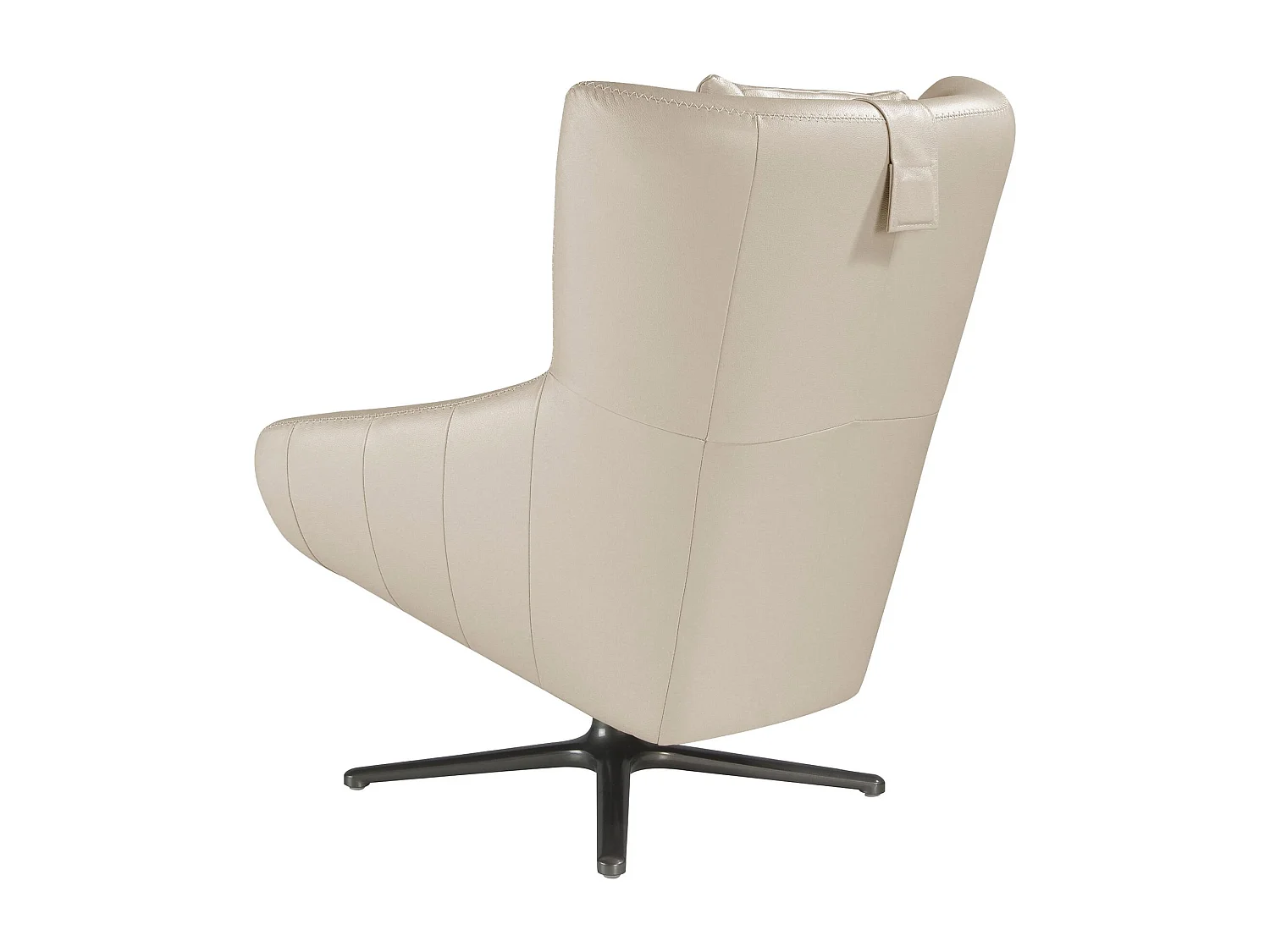 Grijs taupe leren draaifauteuil 5090 ANGEL CERDA