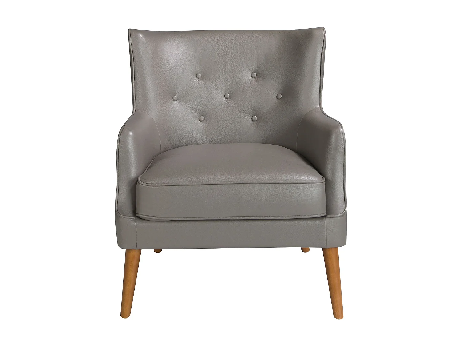 Fauteuil Chester cuir gris foncé 5085 ANGEL CERDA