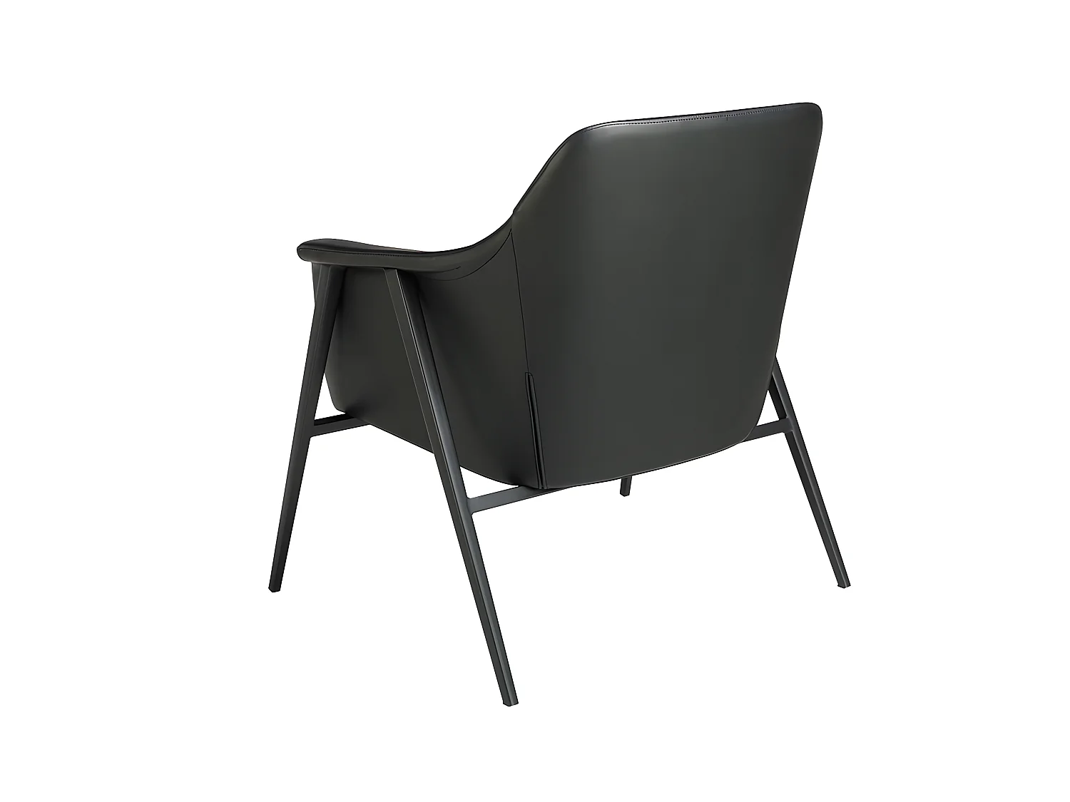 Sessel aus schwarzem Stoff und Öko-Leder  5080 ANGEL CERDA