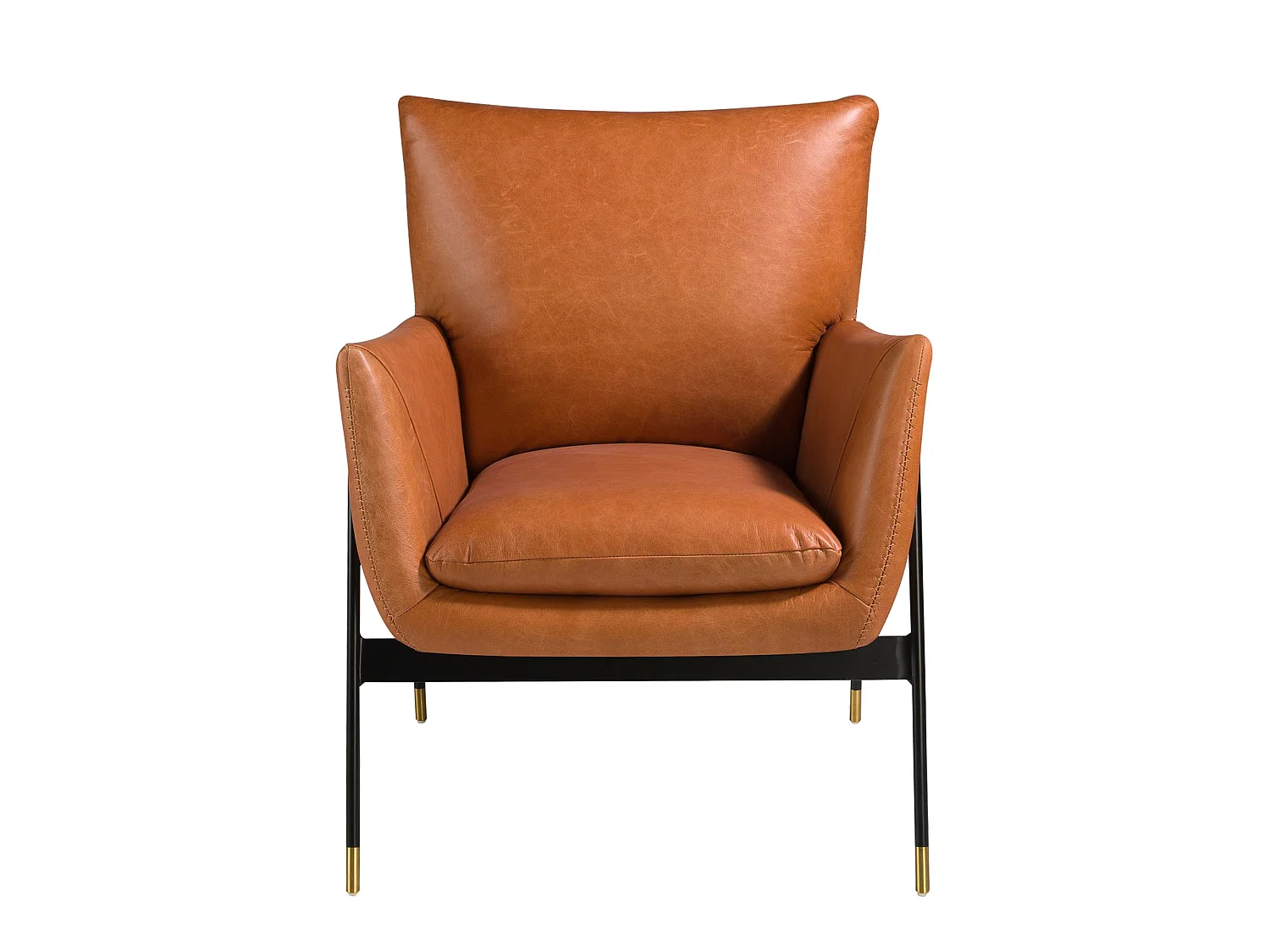 Brauner Leder-Drehsessel 5091 ANGEL CERDA